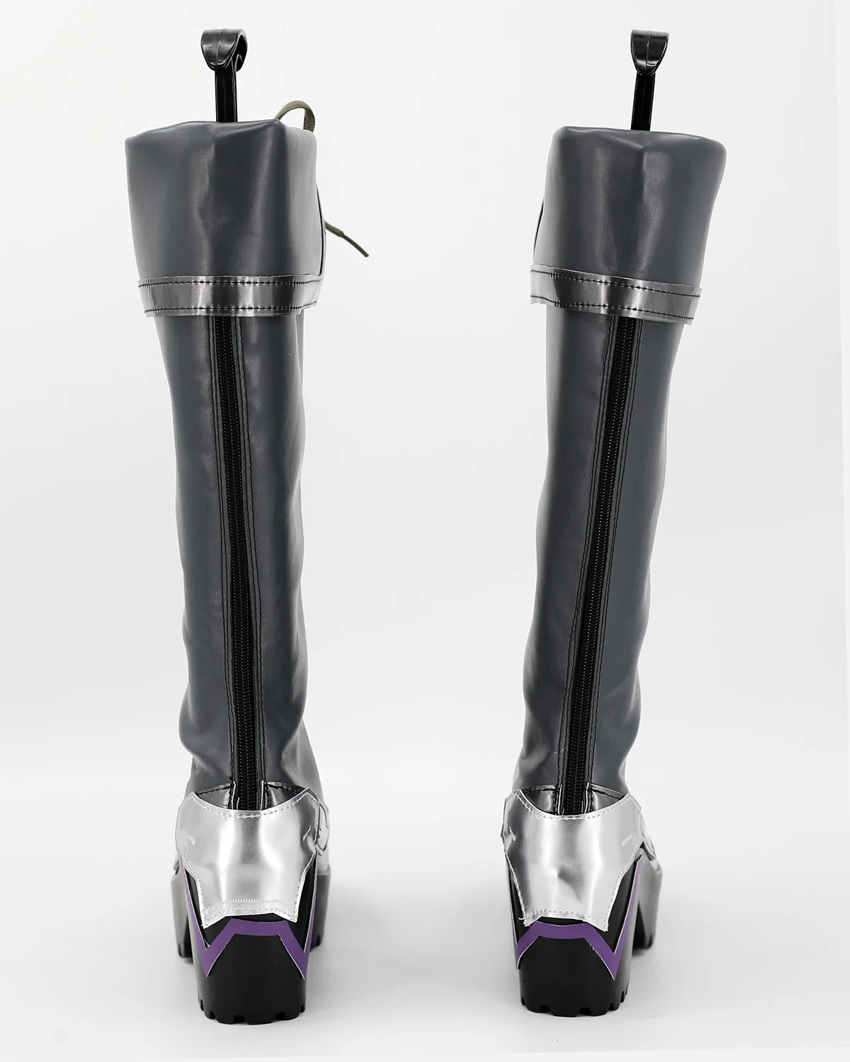 Cammy Widowmaker Cosplay Shoes Street Fighter 6 Overwatch Crossover Grey Boots