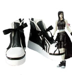 Custom Final Fantasy Tifa Lockhart Cosplay Boots Black Shoes | MiDicosplay