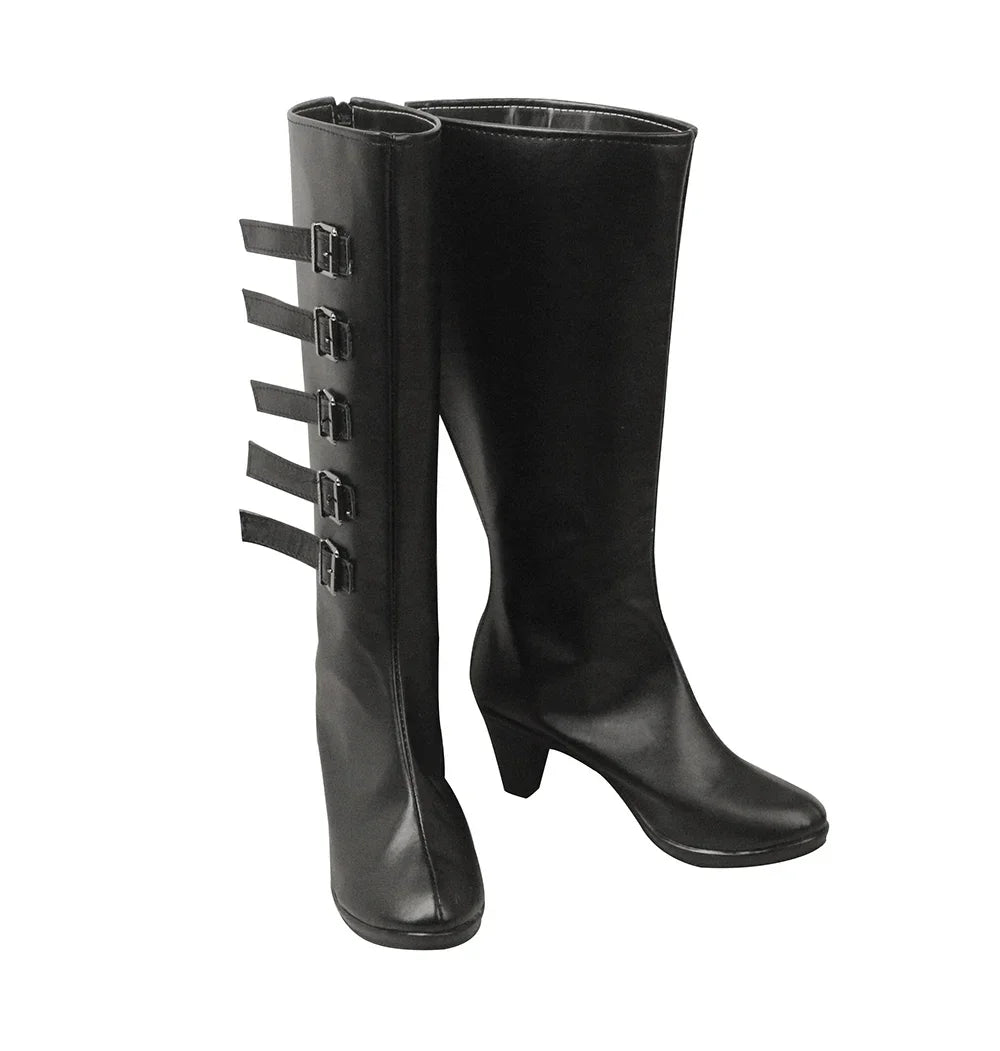 Arknights Specter Cosplay Boots Black High Heel Shoes