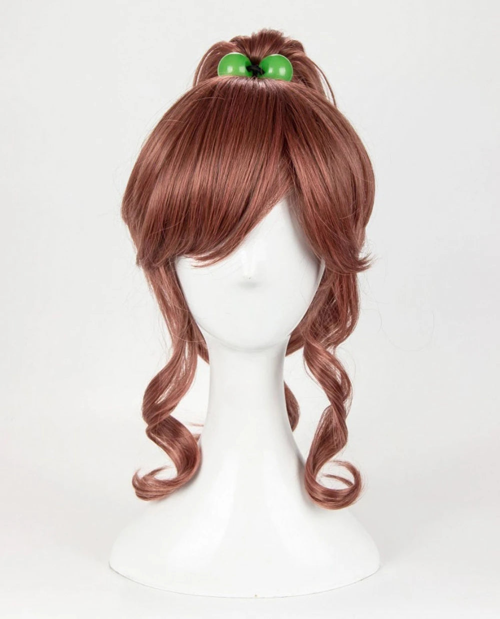 Perruque de cosplay Sailor Moon Jupiter Makoto, cheveux bruns. 