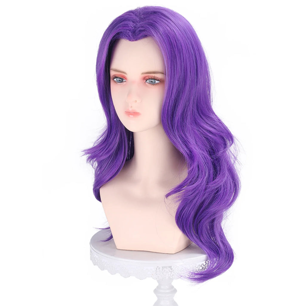KPOP Lumi Demon Hunters Girl Group 60cm Mixed Purple Thick Cosplay Wig Straight Hair