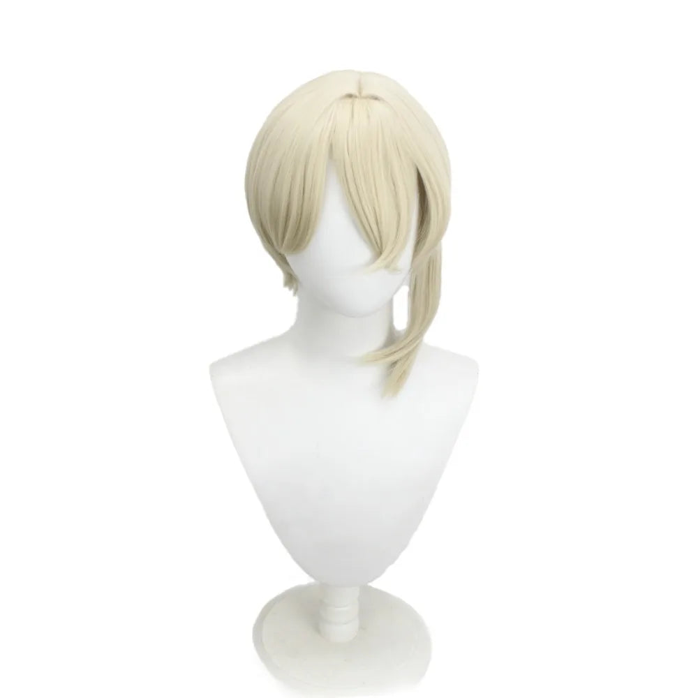 Perruque de cosplay Arknights Executor the Sanctifier beige pré-coiffée 