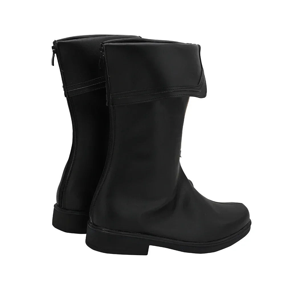 Arknights Courier Cosplay Boots Black Shoes