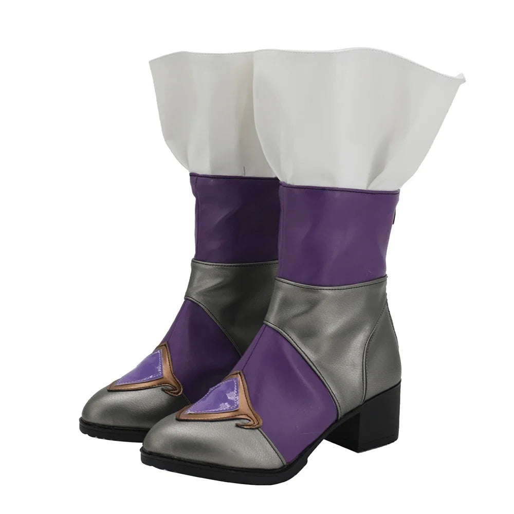 LOL Qiyana Battle Queen Cosplay Boots Custom Shoes