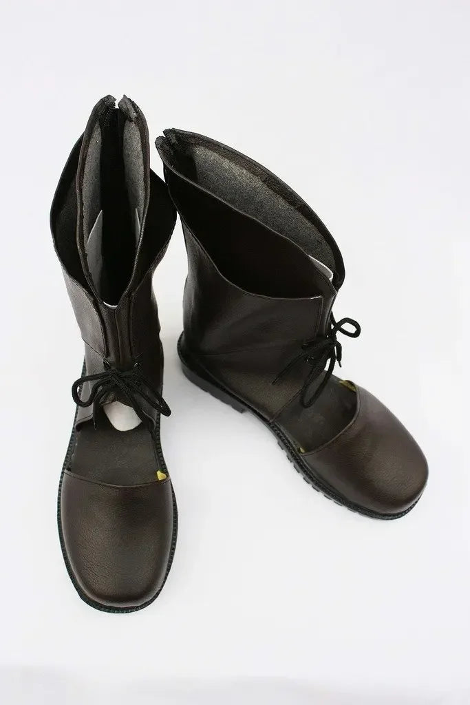 Final Fantasy XIII Noel Cosplay Shoes Black Boots Custom Made