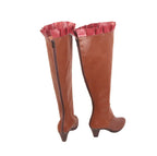 Chaussures de cosplay Black Clover Mimosa Vermillion, bottes marron à talons hauts, faites sur mesure