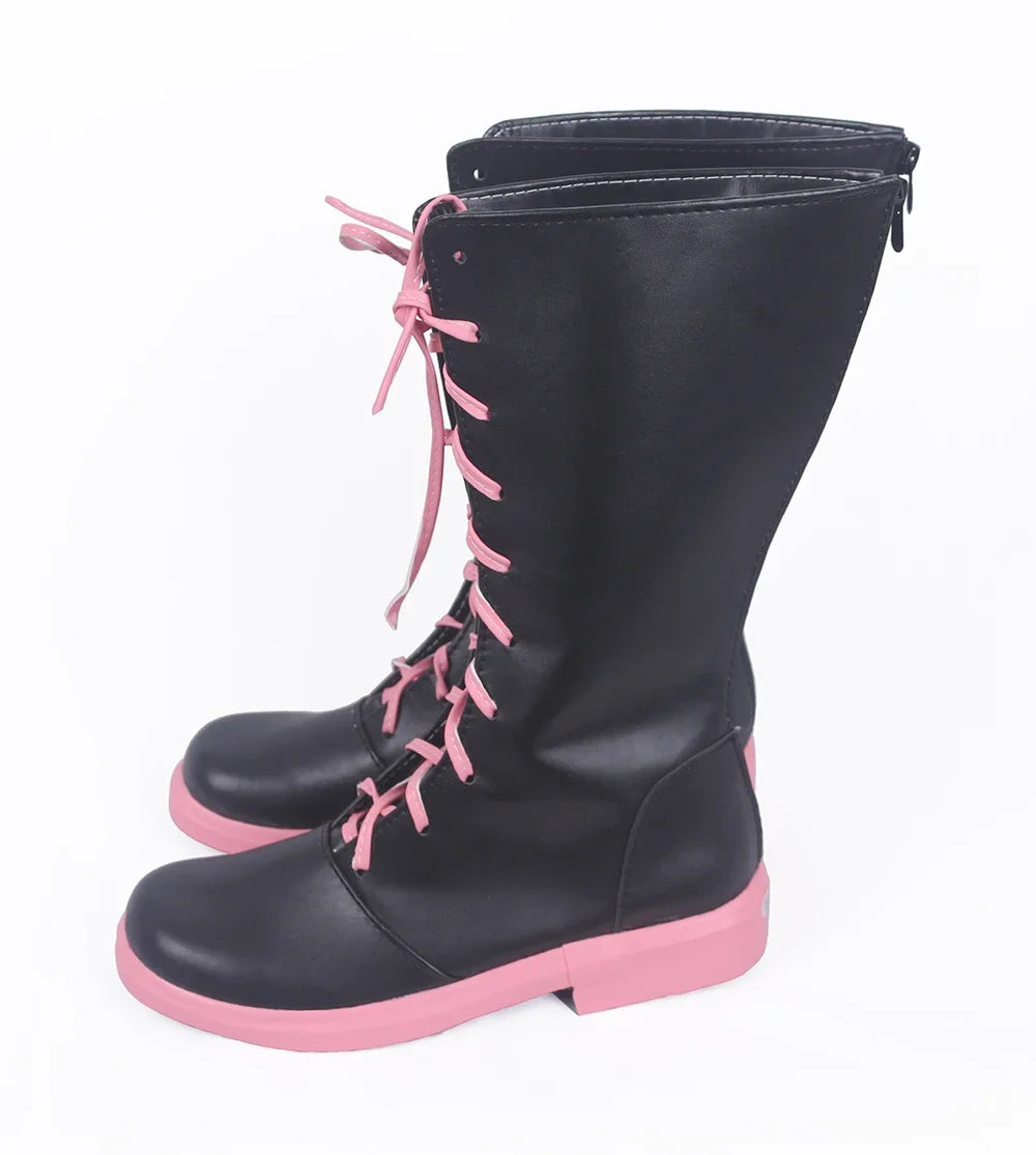 Sword Art Online LLENN Kohiruimaki Karen Cosplay Boots Black Shoes