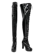 FGO Florence Nightingale Cosplay Boots Black Shoes High Heel Custom Made