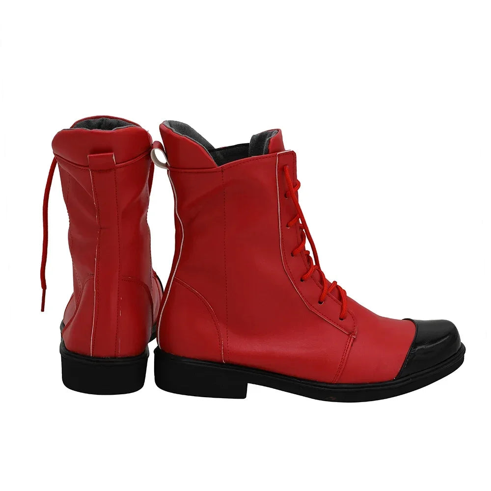 Arknights Indra Cosplay Boots Red Shoes Custom Made