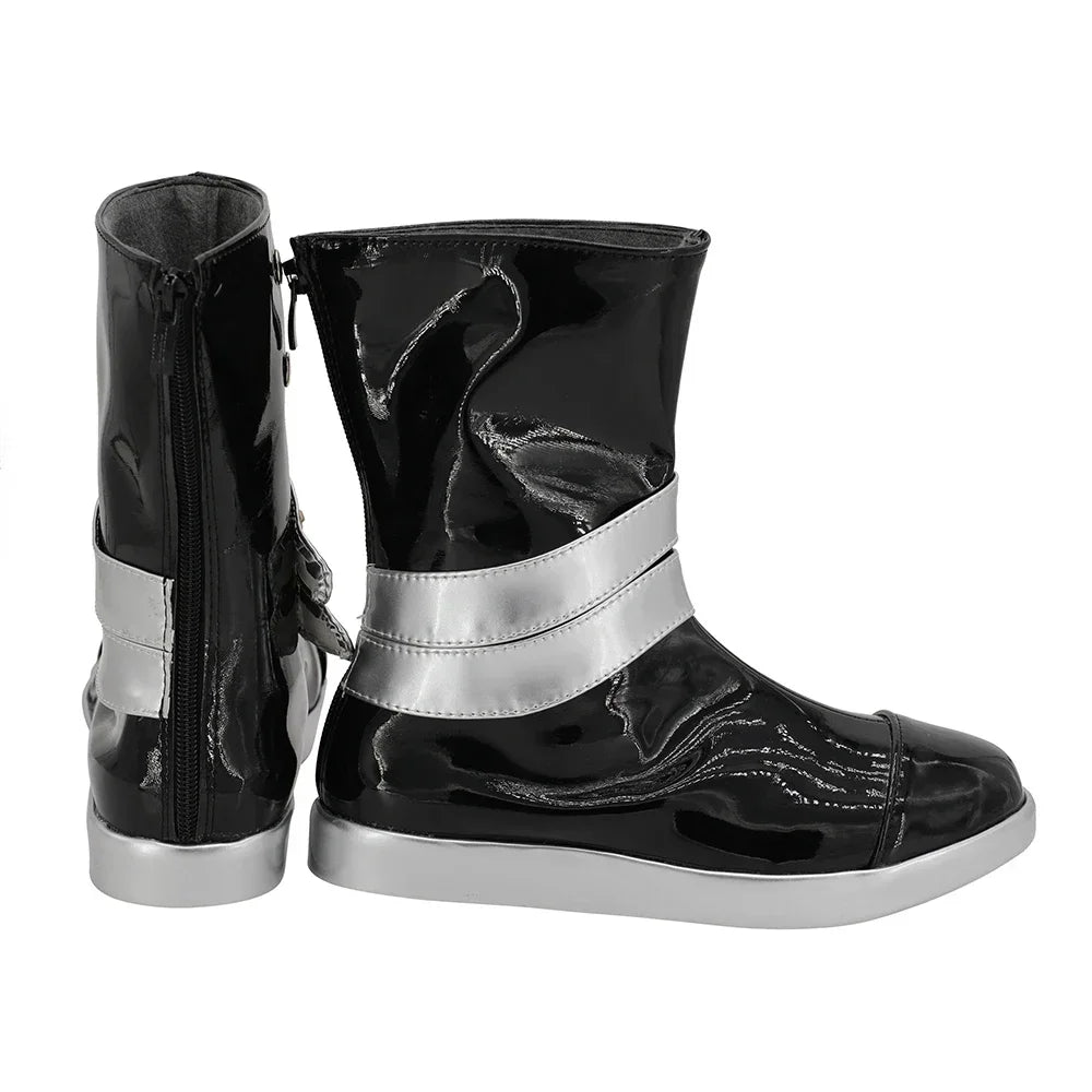 Arknights Saria Cosplay Boots Black Shoes