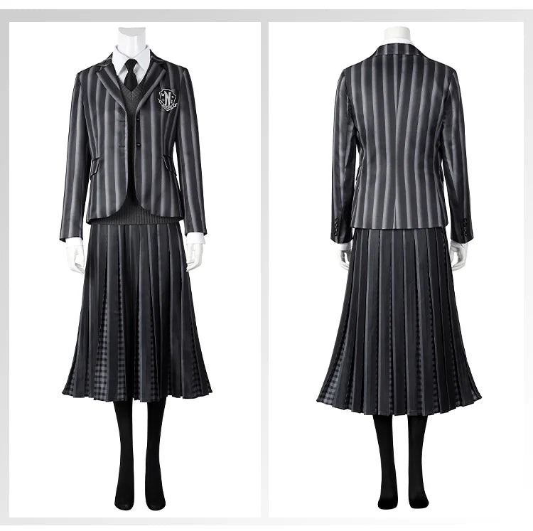 Wednesday Addams Season 2 Cosplay Costume Nevermore Academy Uniform Outfit