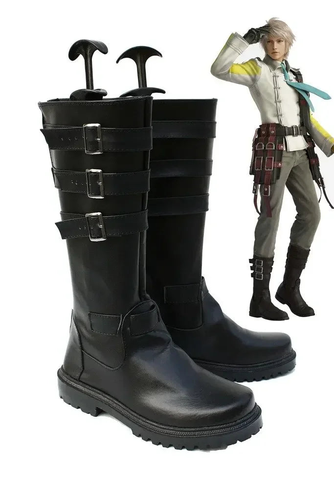 Final Fantasy XIII Hope Estheim Cosplay Shoes Black Boots