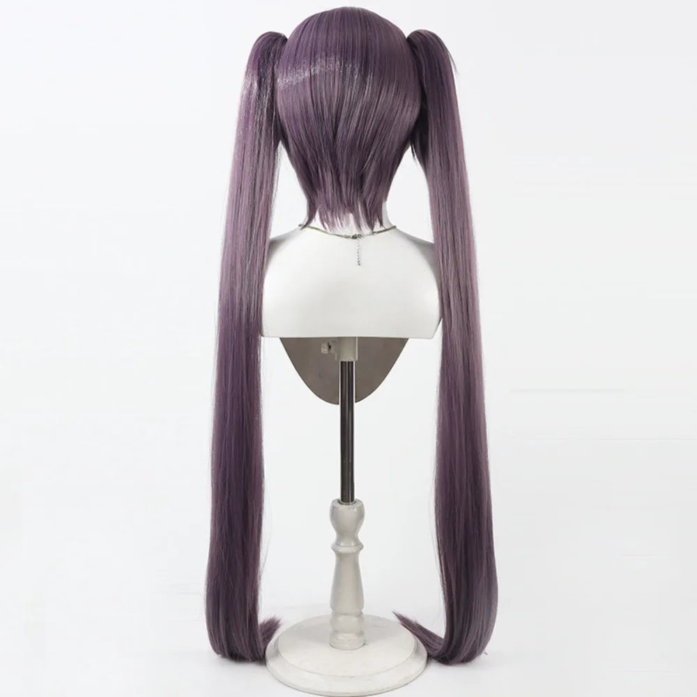 Bleach Saito Furofushi Cosplay Wig Detachable Ponytail Hair