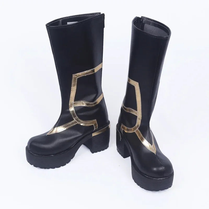 Fate Grand Order FGO Caster Merlin Cosplay Boots High Heel Shoes