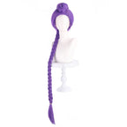 Perruque de cosplay Skpop Lumi Hunter Witch avec pince tigre fendue et cheveux épais violets mélangés