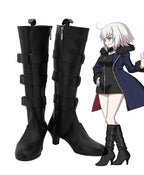 Fate Grand Order Jeanne d'Arc Alter Shinjuku Ver Cosplay Boots Black High Heel Shoes
