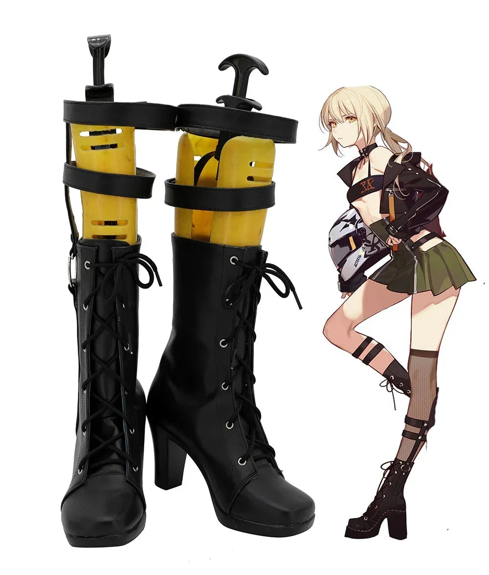 Fate Grand Order FGO Arutoria Pendoragon Cosplay Boots High Heel Shoes