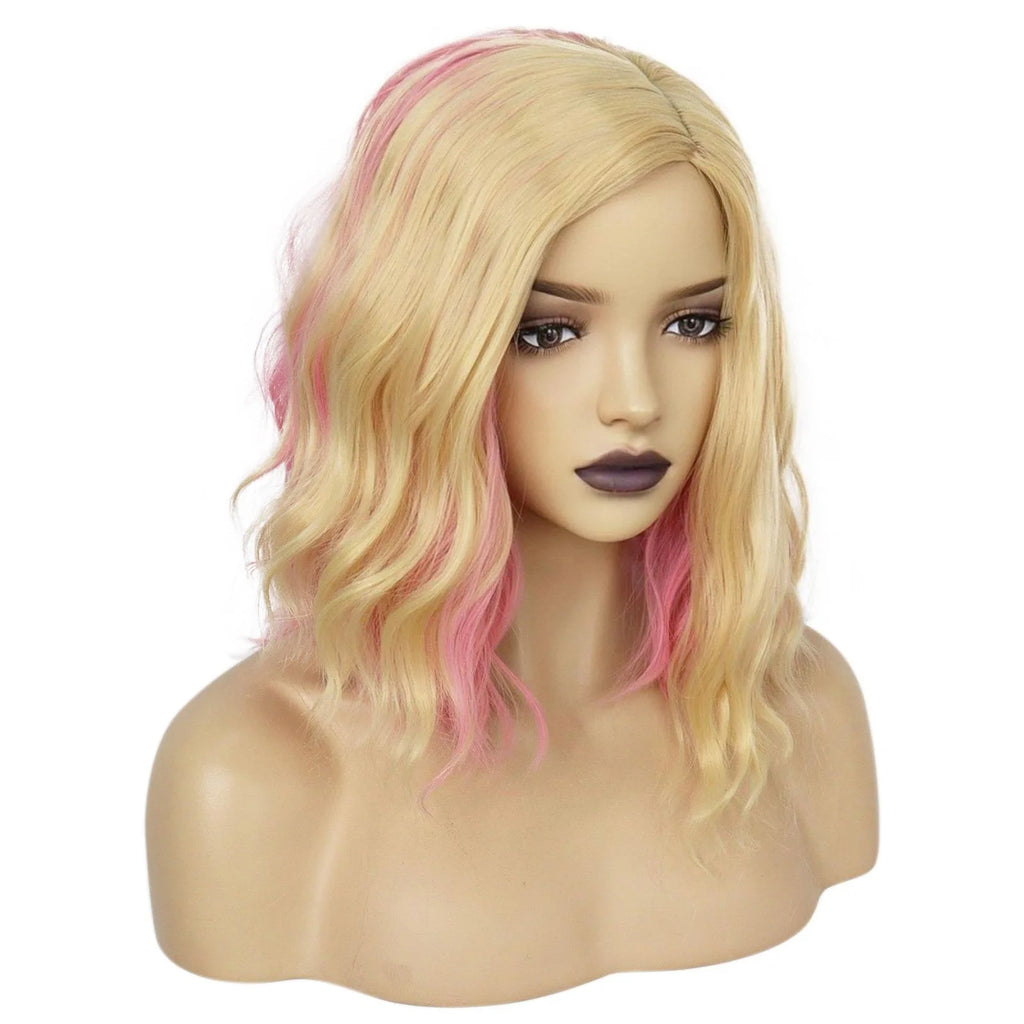 Perruque cosplay Enid Sinclair de mercredi, ombrée colorée, cheveux synthétiques pour jeu de rôle 