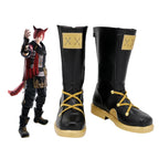 Final Fantasy XIV G'raha Tia Cosplay Boots Black Shoes