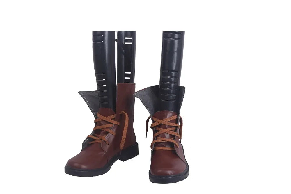Bottes de cosplay Star Wars Oscar Pine, chaussures marron sur mesure