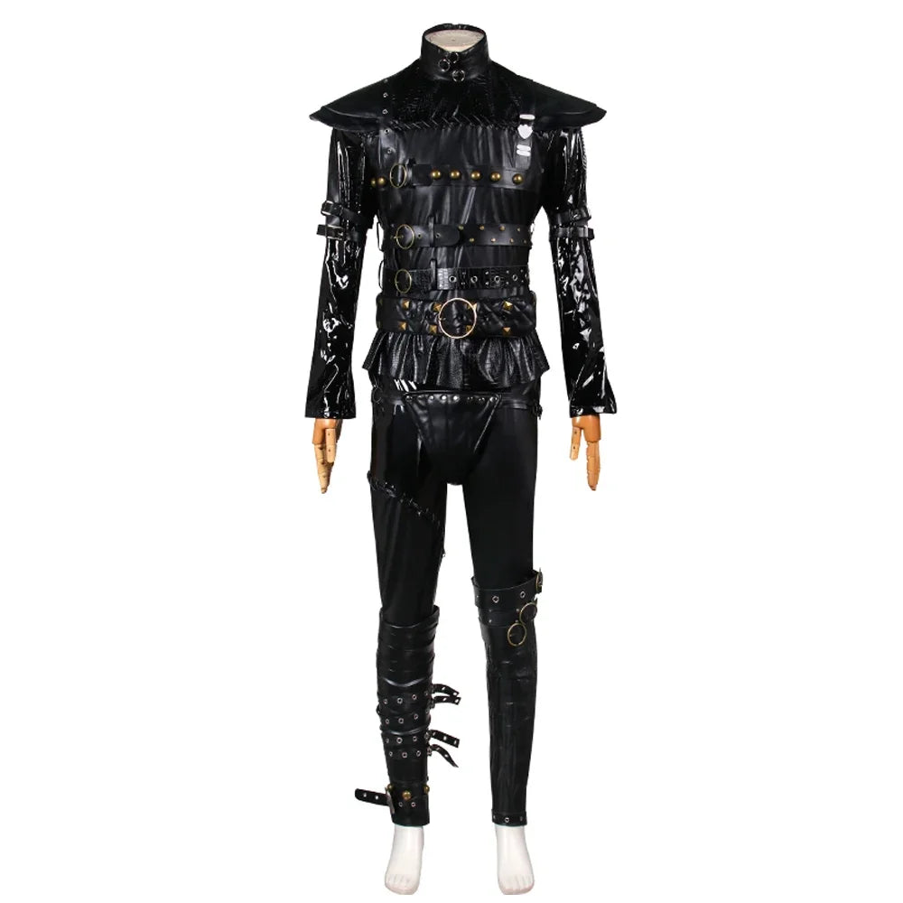 Edward Scissorhands Cosplay Costume Custom Made Full Set