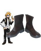 My Hero Academia Chargebolt Denki Kaminari Cosplay Boots Brown Shoes