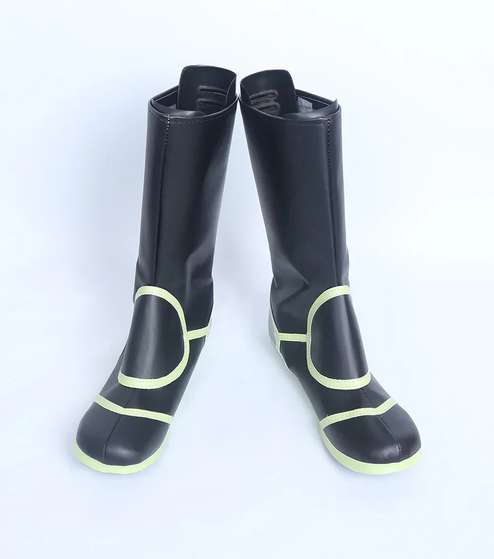 Overwatch Genji Oni Skin Cosplay Boots Black Shoes
