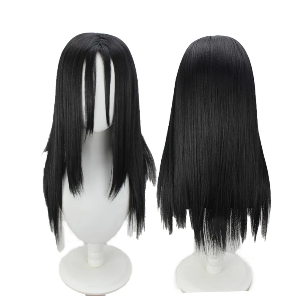 Perruque de cosplay Naruto Orochimaru, cheveux longs, noirs et lisses 