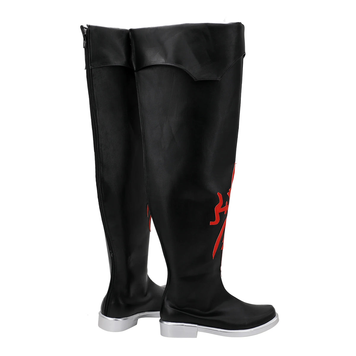 Final Fantasy 14 Red Mage Cosplay Boots Black Shoes