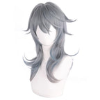 Honkai Star Rail Sunday Cosplay Wig with Realistic Scalp for Men Women Silver Hair