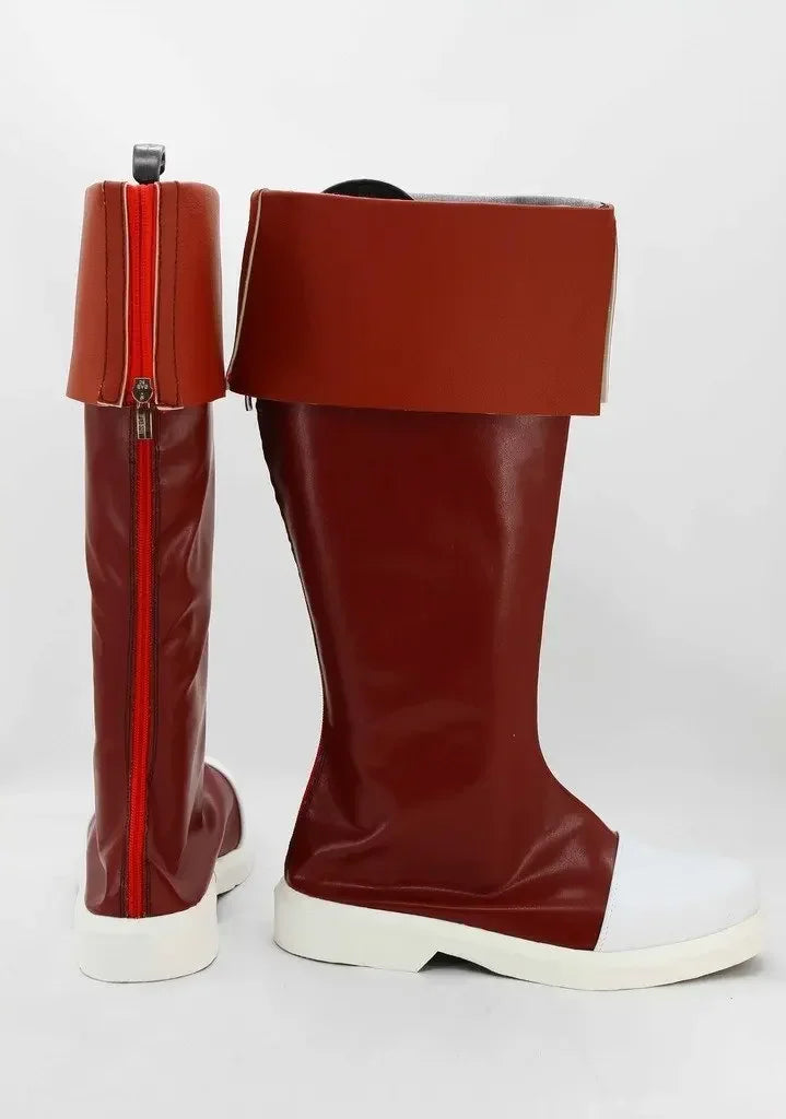 Fairy Tail Wendy Marvell Cosplay Boots Red Shoes Custom Made