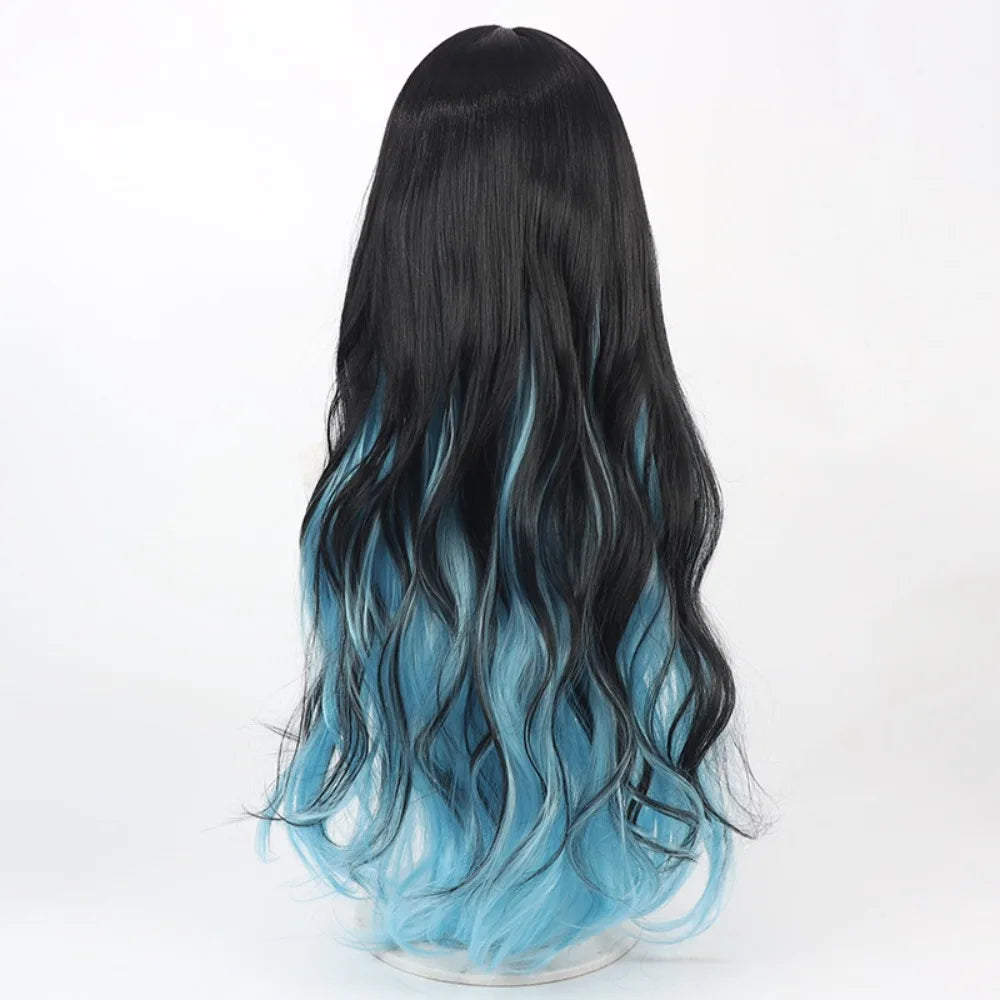 FGO Tlaloc Cosplay Wig Two Tone Synthetic Hair