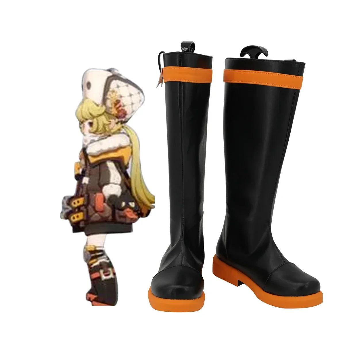 Honkai Star Rail Hook Cosplay Boots Black Shoes Custom Made