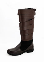 Star Wars Skywalker Luke Cosplay Boots Custom Made Brown Shoes