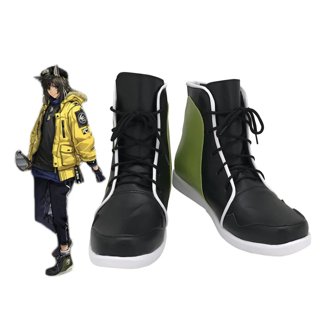 Arknights Courier Cosplay Boots Black Shoes Custom Made