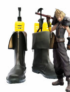 Final Fantasy VII FF7 Cloud Strife Cosplay Boots Black Shoes