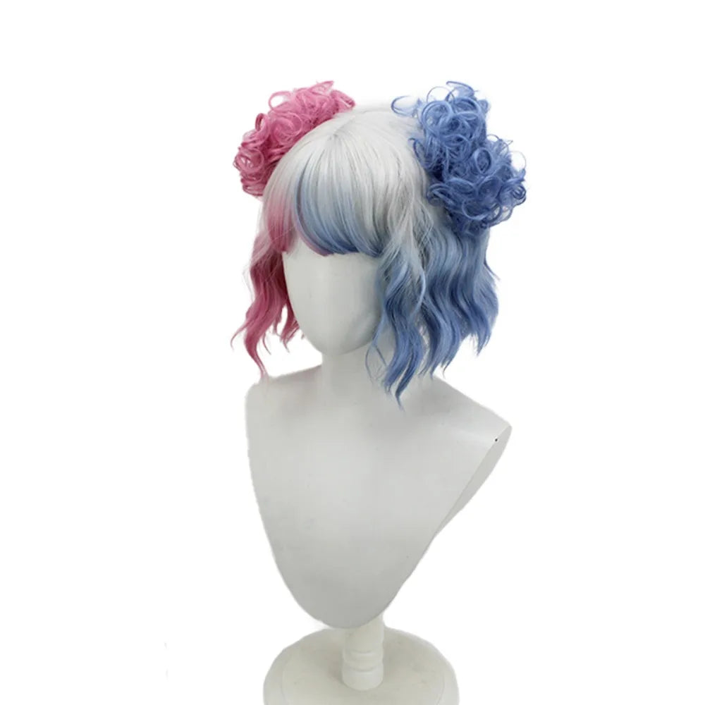 Wednesday Enid Sinclair Styled Cosplay Wig Wolf Girl 2 Colored Ready Hair2