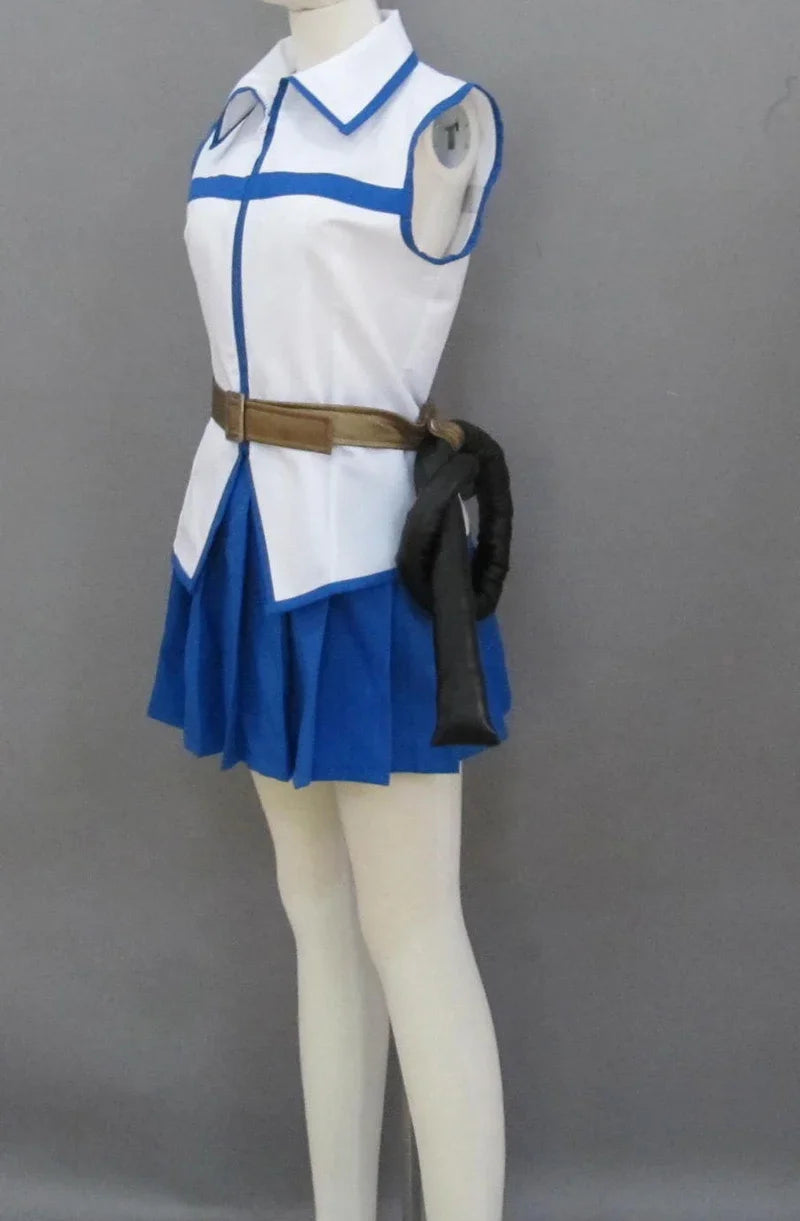 Fairy Tail Lucy Heartfilia White Dress Cosplay Costume