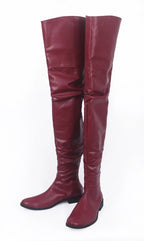 Zardoz Zed Cosplay Long Boots Red Shoes Custom Made