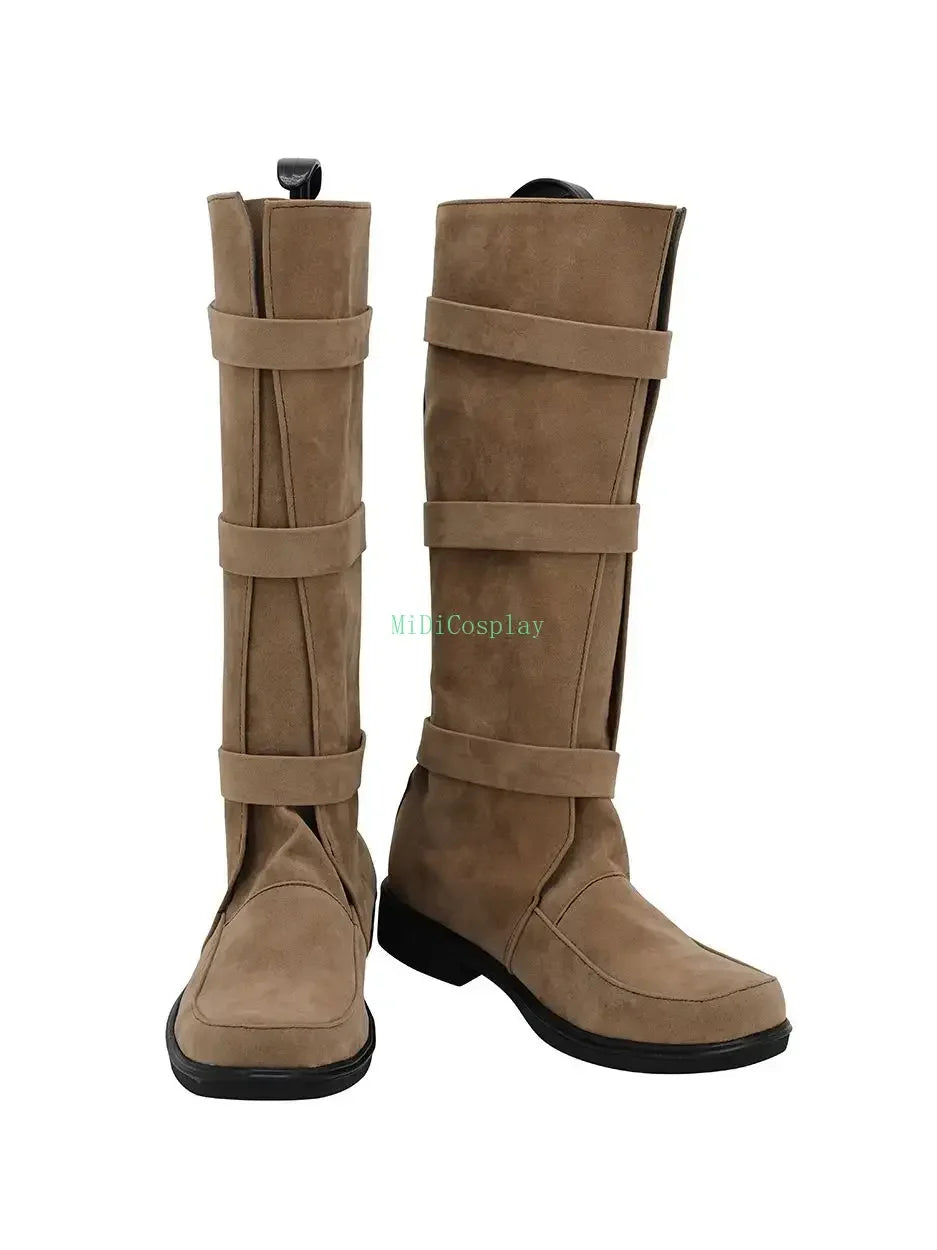 Star Wars Luke Skywalker Cosplay Boots Leather Shoes Custom Made