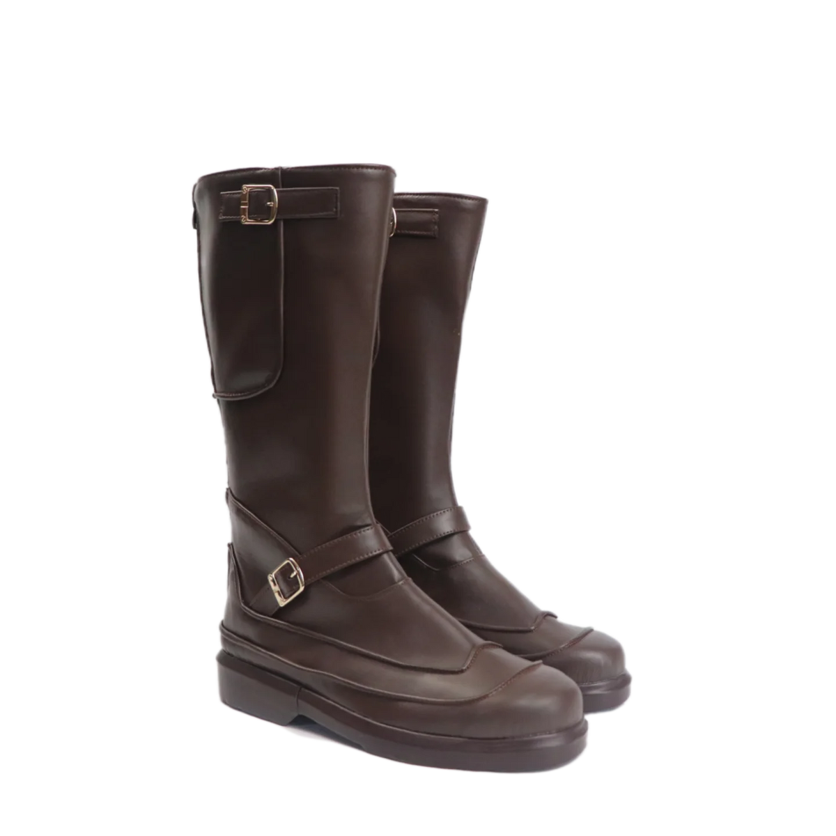 Final Fantasy 7 Barret Wallace Cosplay Boots Brown Shoes