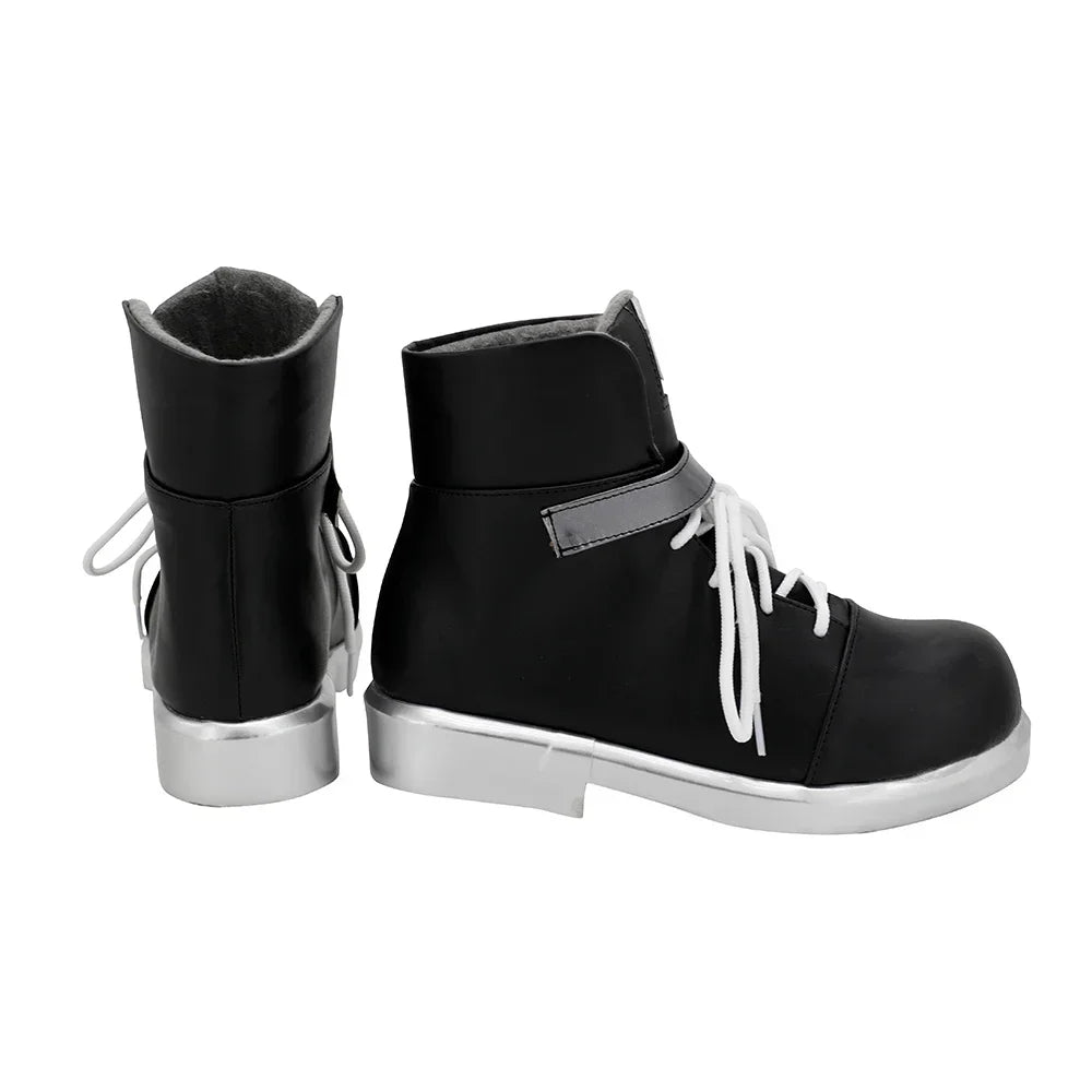 Arknights Texas Cosplay Shoes Black Boots Custom Made