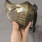 Mortal Kombat Scorpion Half Face Cosplay Mask Wearable Prop