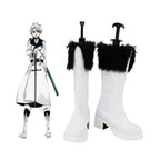 Bottes de cosplay Bleach Hitsugaya Toushirou, chaussures blanches sur mesure