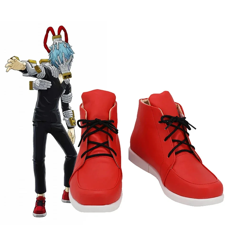 My Hero Academia Tomura Shigaraki Cosplay Boots Red Shoes