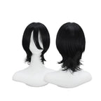 Perruque courte noire pour cosplay de Rukia Kuchiki (Bleach), style anime 