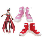 Overwatch 2 Kiriko Cosplay Boots Pink Red Shoes Custom Made