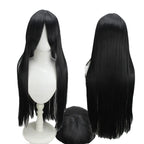 Perruque de cosplay de Tifa de Final Fantasy VII Remake, cheveux noirs longs et lisses 