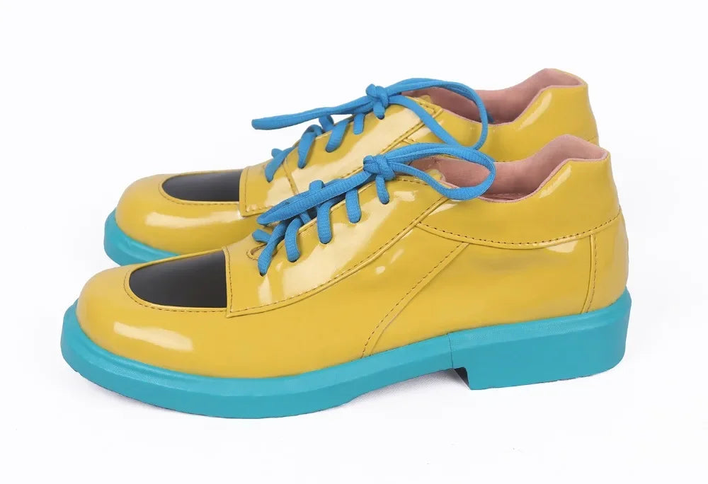 Persona5 Ryuji Sakamoto Cosplay Shoes Yellow Boots Custom Made