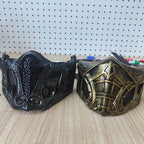 Mortal Kombat Scorpion Sub-Zero Half Face Mask Adjustable Cosplay Prop